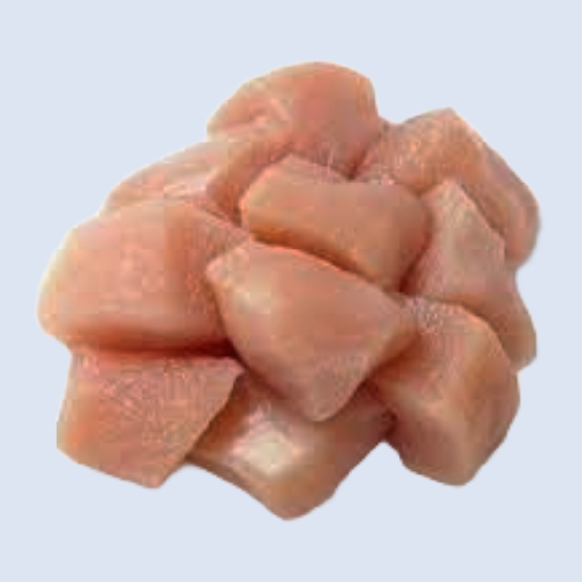 Fresh Chicken Breast Boneless Curry Cut (20g - 25g)